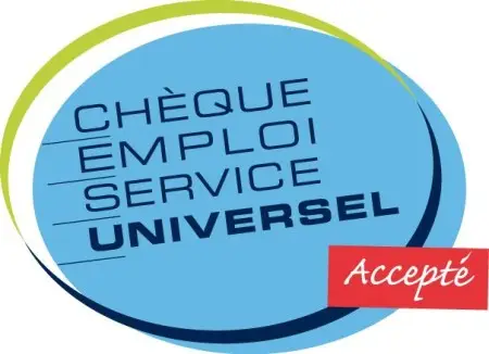 Logo Chèque Emploi Service Universel CESU accepté